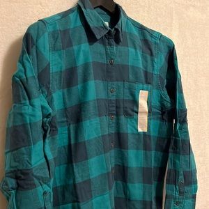 Womens Small Flannel Long Sleeve Shirt